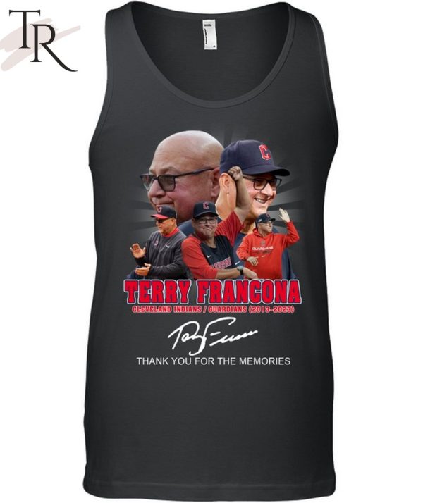 Terry Francona Cleveland Indians, Guardians 2013 – 2023 Thank You For The Memories T-Shirt