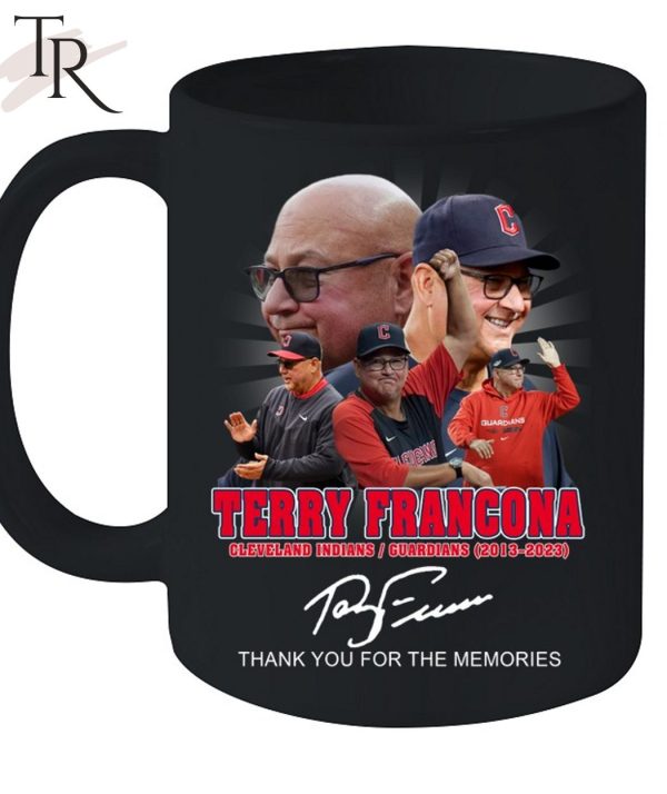 Terry Francona Cleveland Indians, Guardians 2013 – 2023 Thank You For The Memories T-Shirt