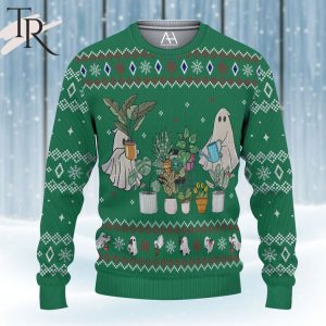 Ghost Plant Christmas Green Ugly Sweater