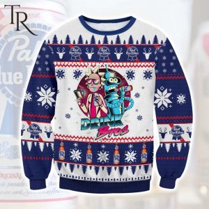 Pabst Blue Ribbon Rick And Morty Ugly Sweater