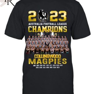 2023 Australia Football League Champions Collingwood Magpies Unisex T-Shirt