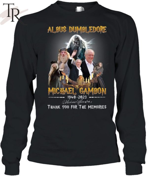 Albus Dumbledore Michael Gambon 1940 – 2023 Signature Thank You For The Memories Unisex T-Shirt