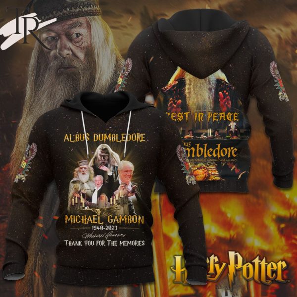 Albus Dumbledore Rest In Peace Michael Gombon 1940 – 2023 Thank You For The Memories 3D T-Shirt