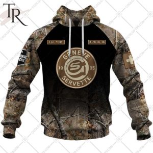 Personalized NL Hockey Geneve Servette HC Camouflage Hoodie