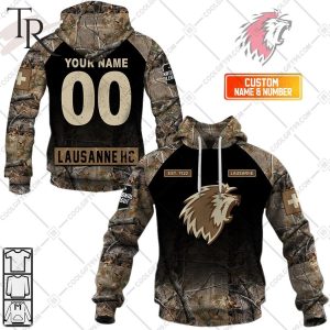 Personalized NL Hockey Lausanne HC Camouflage Hoodie