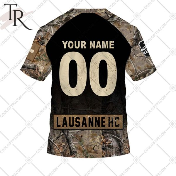 Personalized NL Hockey Lausanne HC Camouflage Hoodie