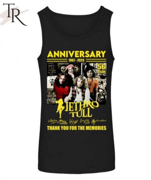 56th Anniversary 1967 – 2023 Jethro Tull Thank You For The Memories Unisex T-Shirt