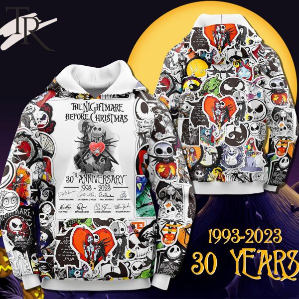 The Nightmare Before Christmas 30th Anniversary 1993 – 2023 Signature Hoodie