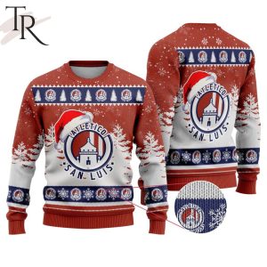 LIGA MX Atletico San Luis Special Christmas Ugly Sweater Design