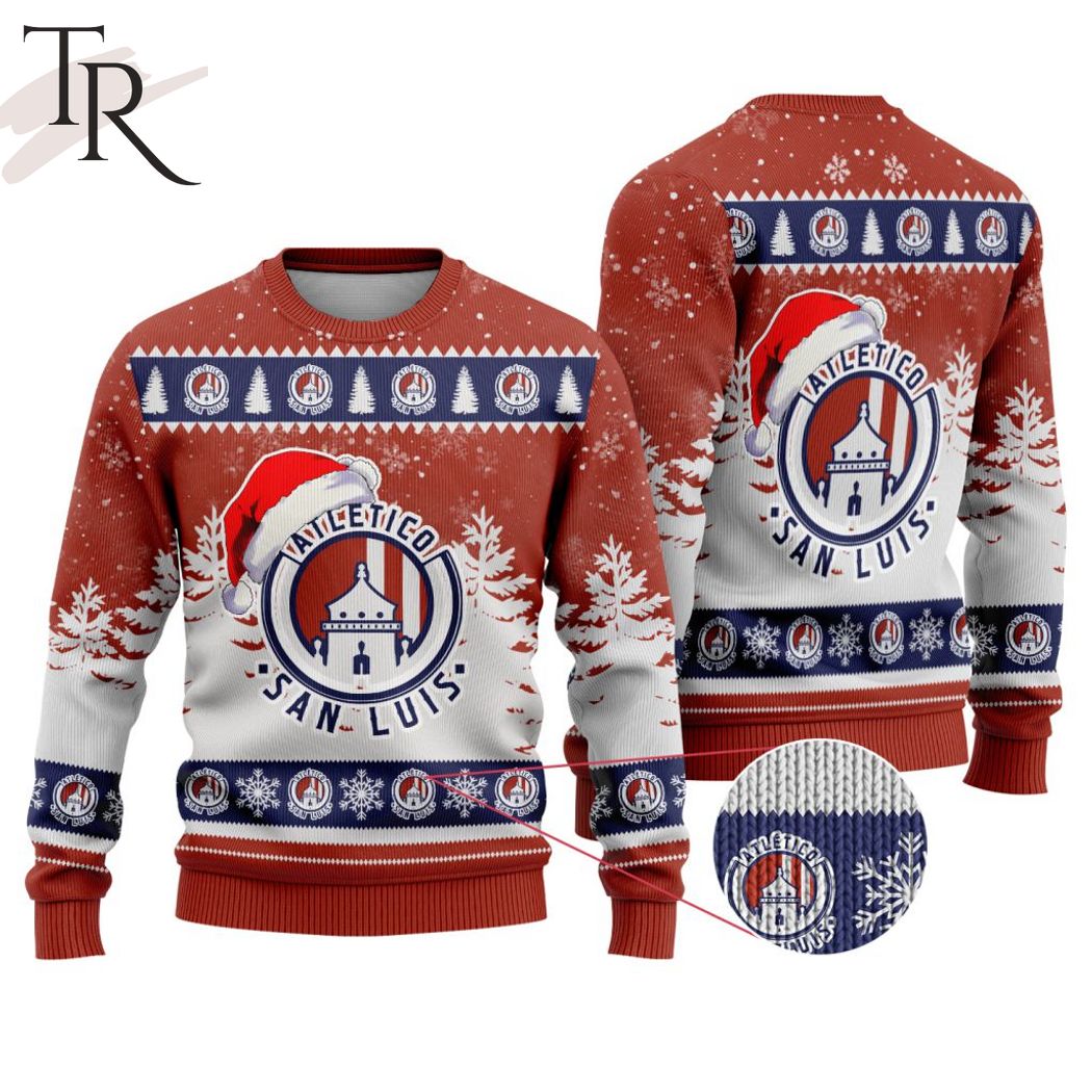 LIGA MX Atletico San Luis Special Christmas Ugly Sweater Design - Torunstyle