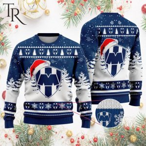 LIGA MX C.F. Monterrey Special Christmas Ugly Sweater Design