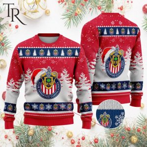 LIGA MX Chivas Guadalajara Special Christmas Ugly Sweater Design