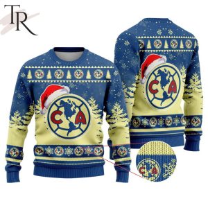 LIGA MX Club America Special Christmas Ugly Sweater Design