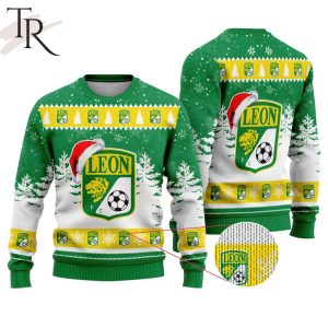 LIGA MX Club Leon Special Christmas Ugly Sweater Design