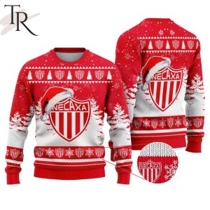 LIGA MX Club Necaxa Special Christmas Ugly Sweater Design