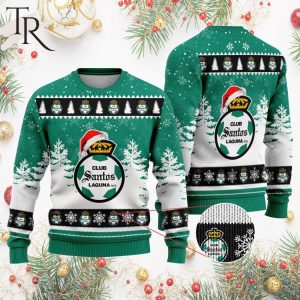 LIGA MX Club Santos Laguna Special Christmas Ugly Sweater Design