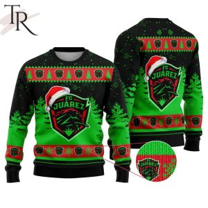 LIGA MX FC Juarez Special Christmas Ugly Sweater Design