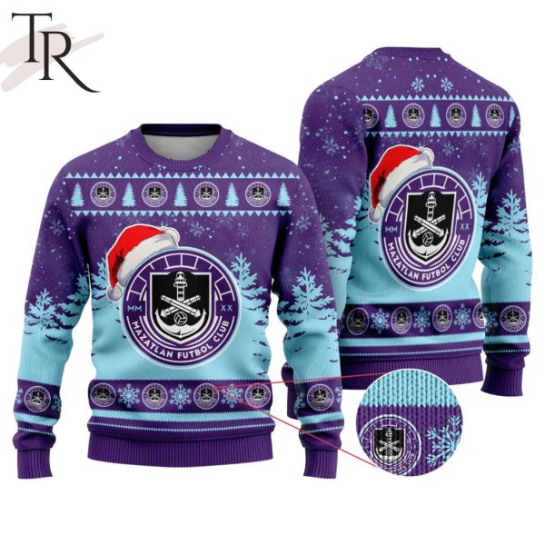 LIGA MX Mazatlan F.C Special Christmas Ugly Sweater Design