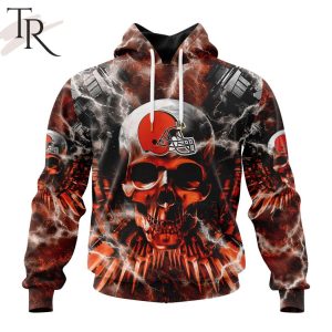 NFL Cleveland Browns Special Expendables Skull Design Hoodie