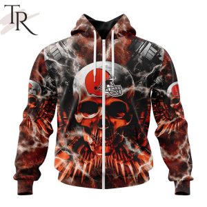 NFL Cleveland Browns Special Expendables Skull Design Hoodie