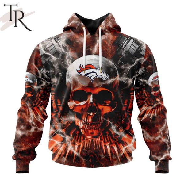 NFL Denver Broncos Special Expendables Skull Design Hoodie