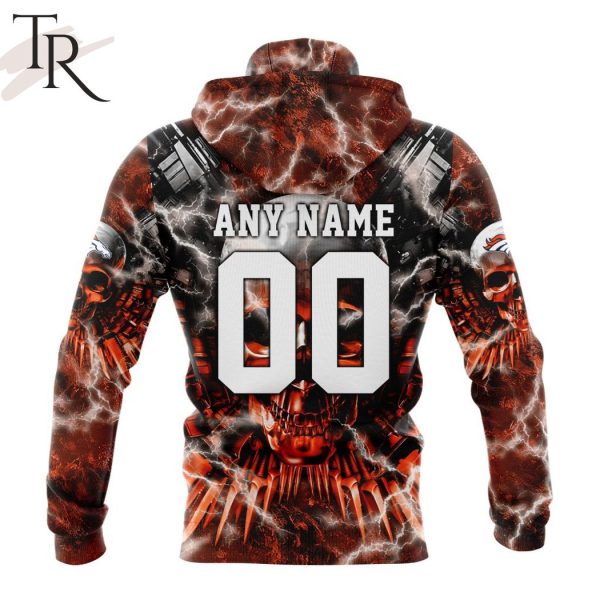 NFL Denver Broncos Special Expendables Skull Design Hoodie