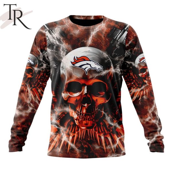 NFL Denver Broncos Special Expendables Skull Design Hoodie