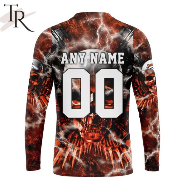 NFL Denver Broncos Special Expendables Skull Design Hoodie