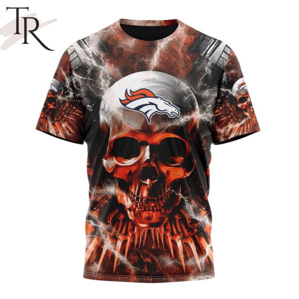 NFL Denver Broncos Special Expendables Skull Design Hoodie