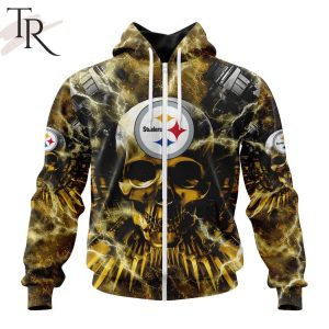 NFL Pittsburgh Steelers Special Expendables Skull Design Hoodie