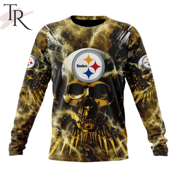 NFL Pittsburgh Steelers Special Expendables Skull Design Hoodie