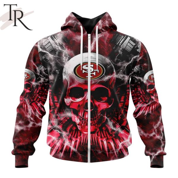 NFL San Francisco 49ers Special Expendables Skull Design Hoodie