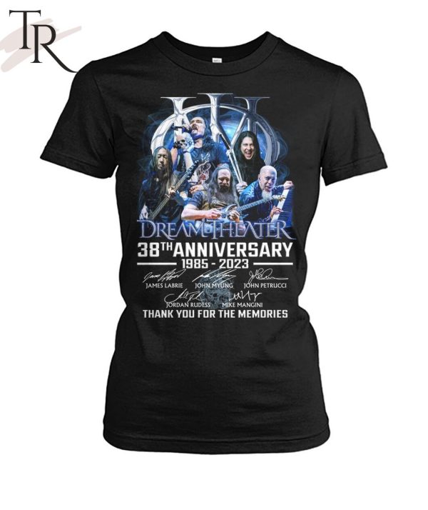 Dream Theater 38th Anniversary 1985 – 2023 Thank You For The Memories T-Shirt