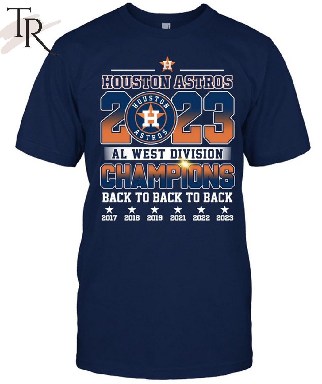 Houston Astros 2023 Al West Division Champions T Shirt