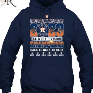 Houston Astros AL West Division Champions Back To Back To Back T-Shirt