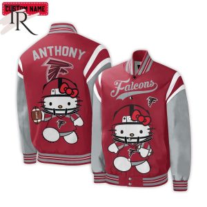 Personalized NFL Atlanta Falcons Special Hello Kitty Design Baseball Jacket For Fans – Limited Edition