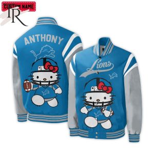 Personalized NFL Detroit Lions Special Hello Kitty Design Baseball Jacket For Fans – Limited Edition