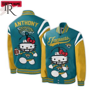 Personalized NFL Jacksonville Jaguars Special Hello Kitty Design Baseball Jacket For Fans – Limited Edition