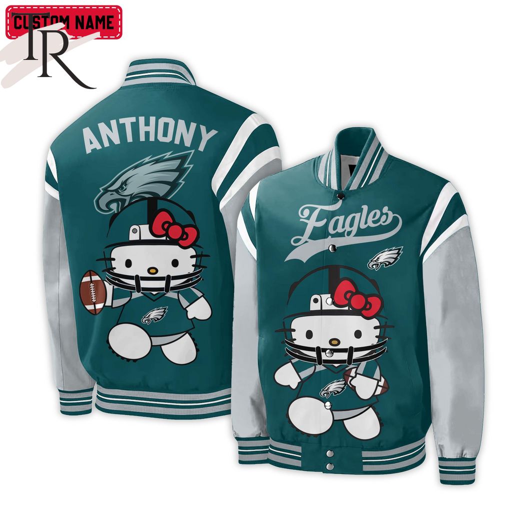 Personalized NFL Philadelphia Eagles Special Hello Kitty Design Baseball  Jacket For Fans - Limited Edition - Torunstyle