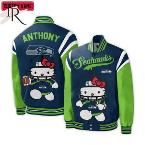 Personalized NFL Seattle Seahawks Special Hello Kitty Design Baseball Jacket For Fans – Limited Edition