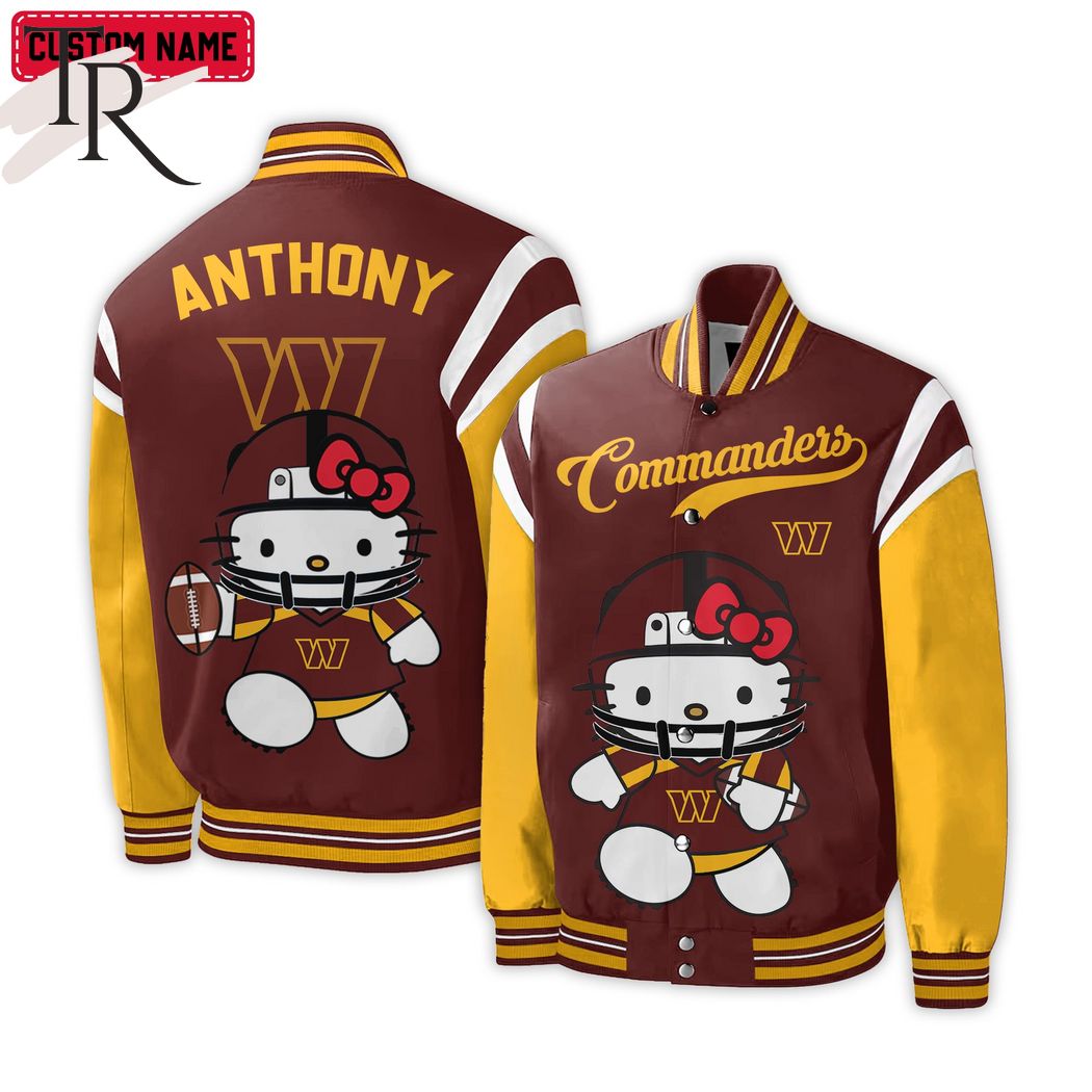 Personalized NFL Washington Commanders Special Hello Kitty Design Baseball  Jacket For Fans - Limited Edition - Torunstyle