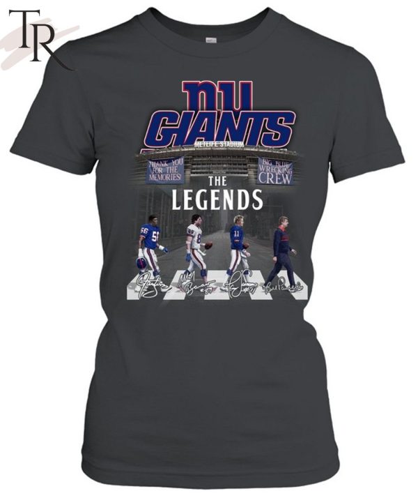 New York Gians Thank You For The Memories Big Blue Wrecking The Legends T-Shirt