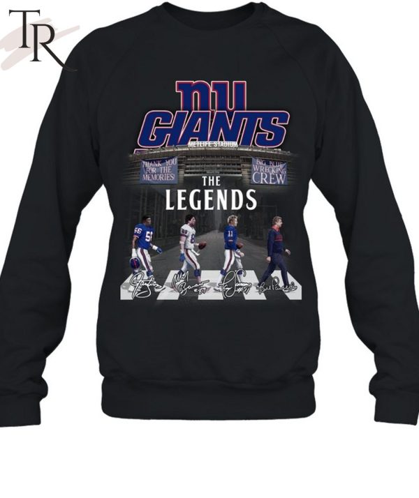 New York Gians Thank You For The Memories Big Blue Wrecking The Legends T-Shirt