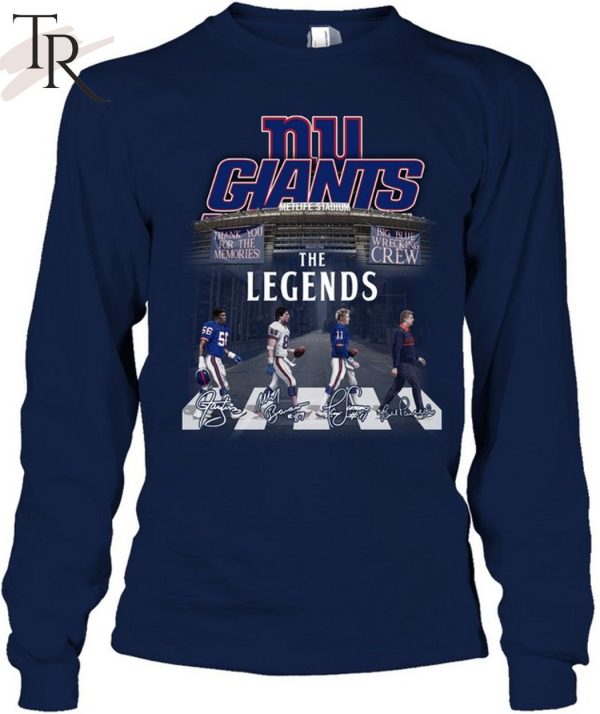 New York Gians Thank You For The Memories Big Blue Wrecking The Legends T-Shirt