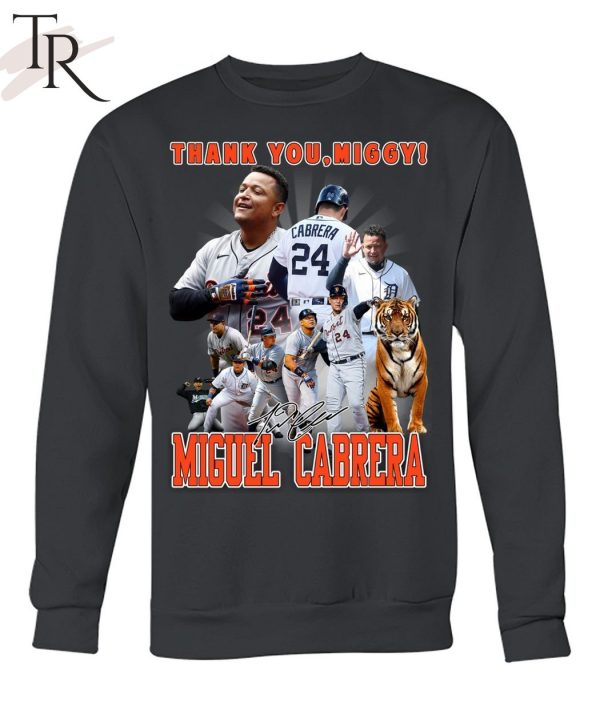 Thank You Miggy Miguel Cabrera Signature T-Shirt - Torunstyle