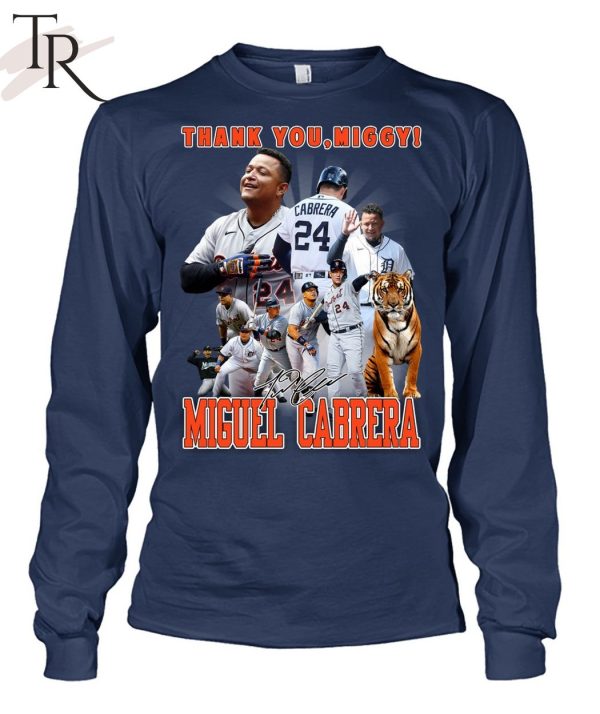Thank You Miggy Miguel Cabrera Signature T-Shirt