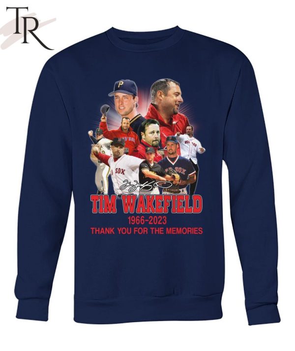 Tim Wakefield 1966 – 2023 Thank You For The Memories Signature T-Shirt
