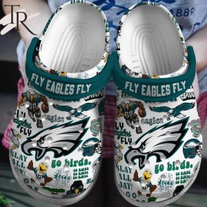 PREMIUM Fly Eagles Fly Go Birds Philadelphia Eagles Clogs