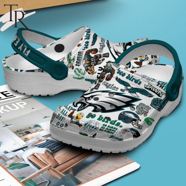 PREMIUM Fly Eagles Fly Go Birds Philadelphia Eagles Clogs