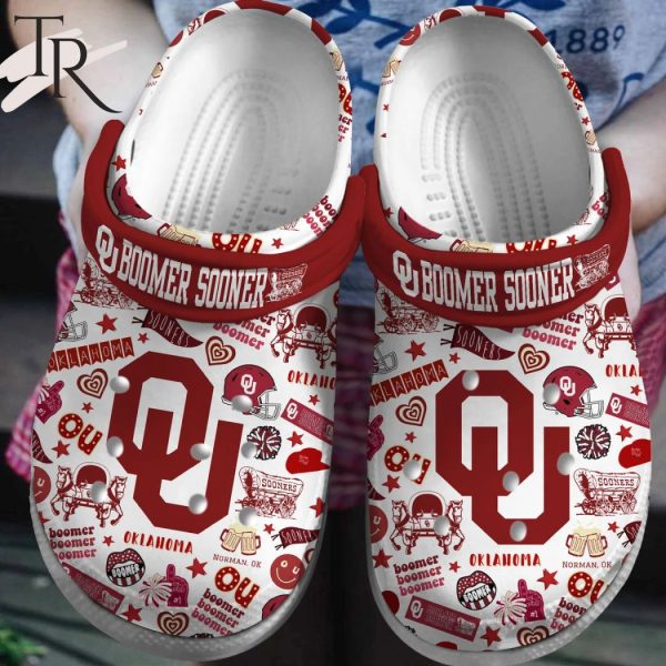 PREMIUM QU Boomer Sooner Okalahoma Clogs